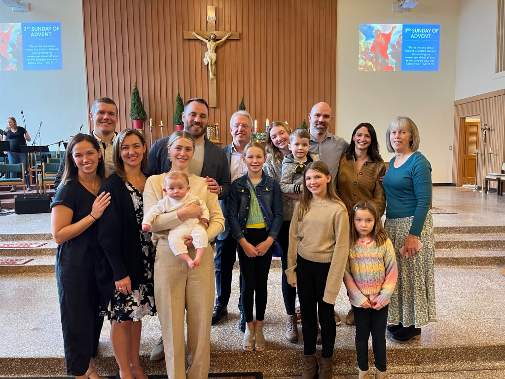 The Ranck family gathered together