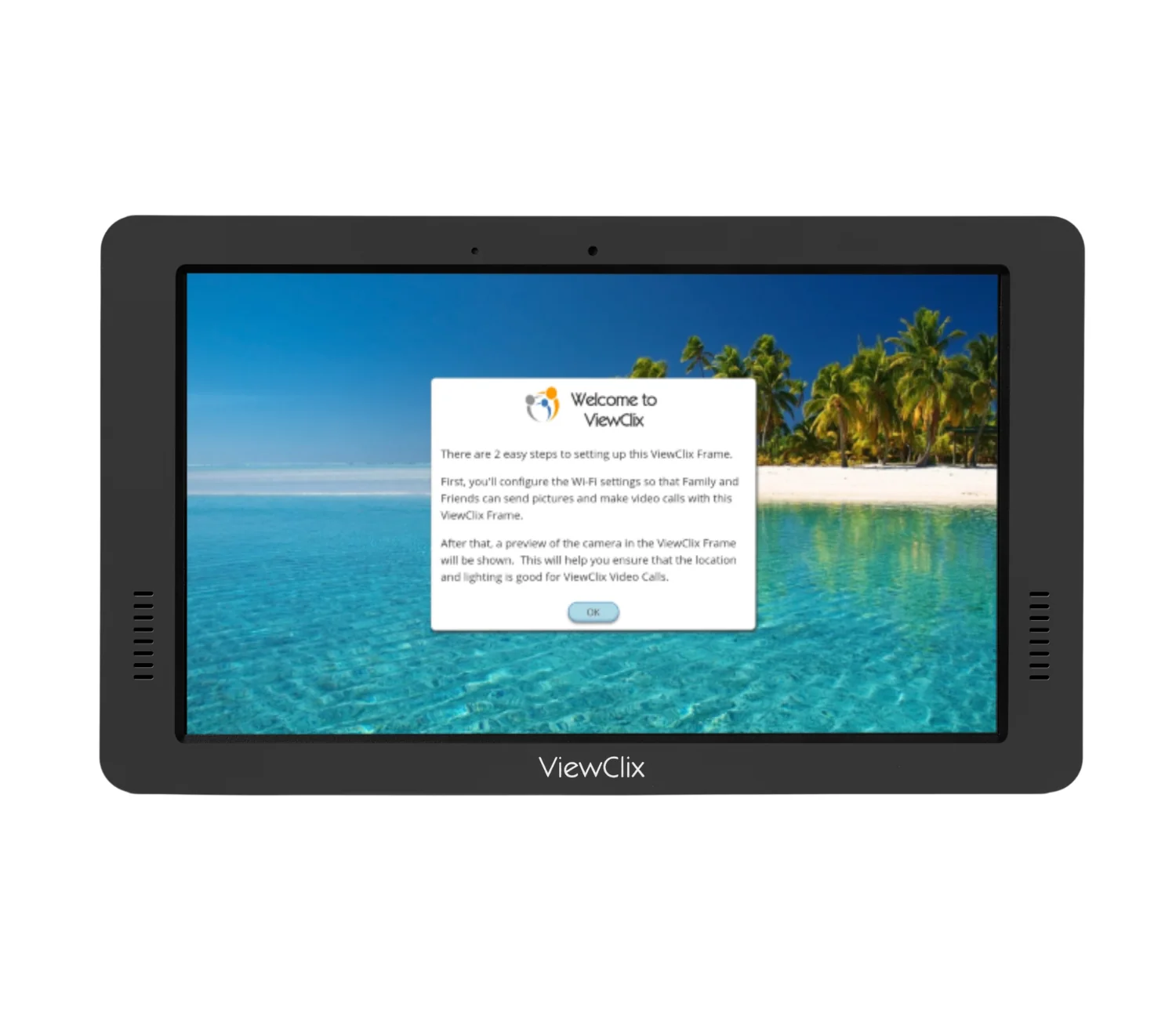 ViewClix welcome screen during setup